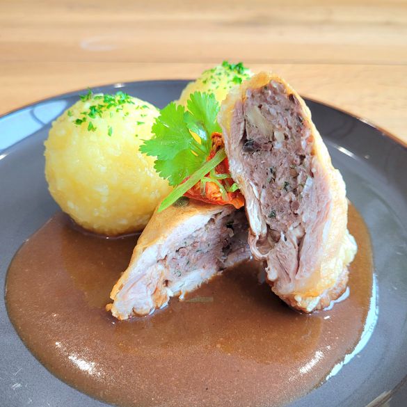 Hähnchenroulade Badische Art