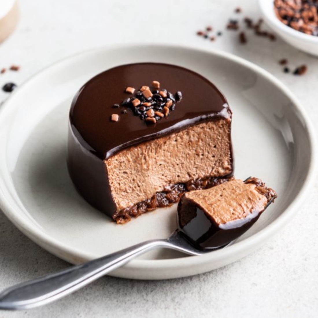 Schokotörtchen mit Tonkamousse